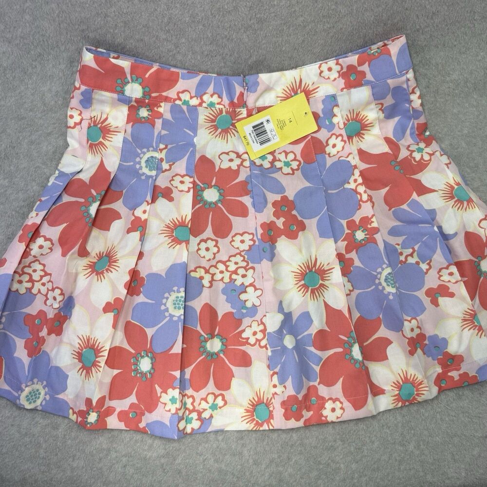 2-Cabana Crown & Ivy Skirt Women Size 14 Navy and Floral Casual Beach - Picture 10 of 15